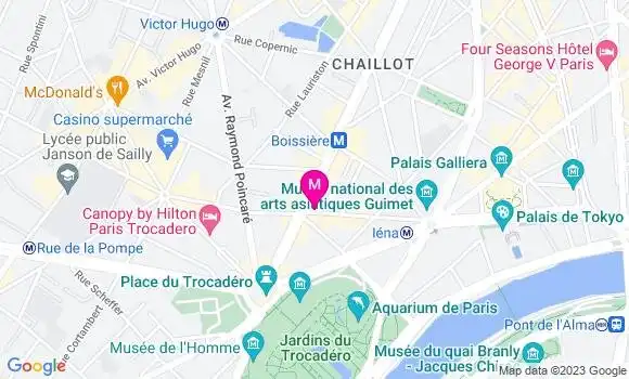 Localisation Bistrot Le Bistro de Longchamp