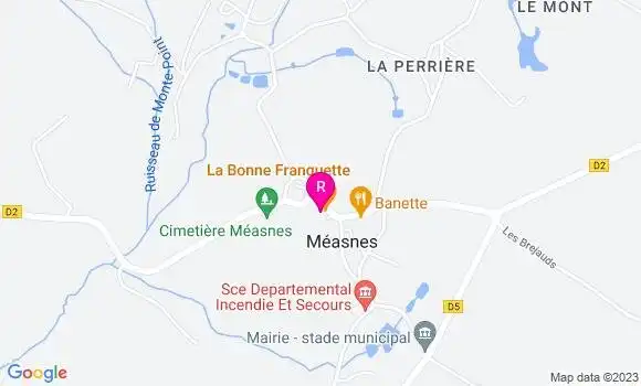 Localisation Restaurant  La Bonne Franquette