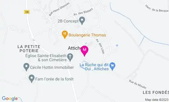 Localisation Auberge de Montfaucon