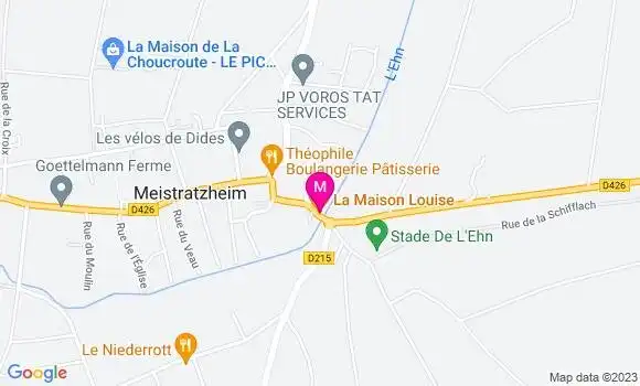 Localisation Restaurant  La Maison Louise
