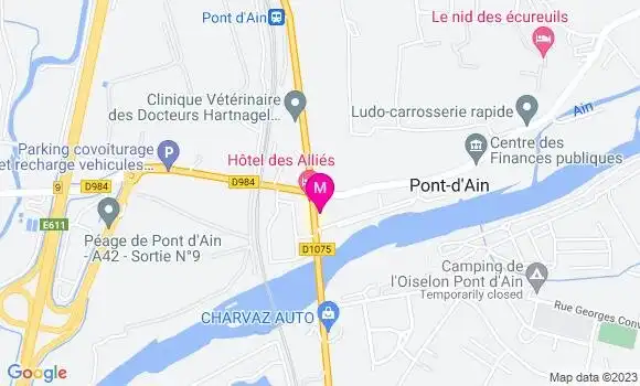 Localisation Pizzeria Le 6