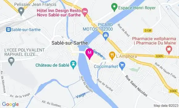 Localisation Restaurant  La Flambée