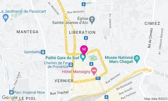 Localisation Brasserie Le Gambetta