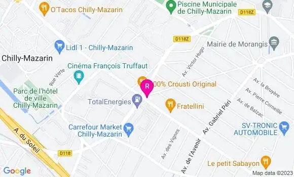 Localisation Restaurant  Le Mazarin