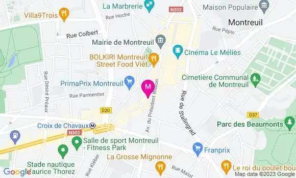 Localisation Restaurant Chinois Yada