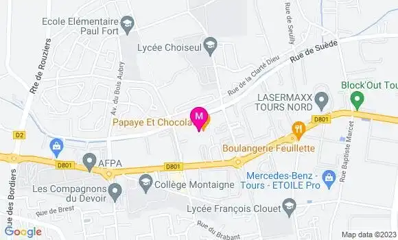 Localisation Bistrot Accro Pizz