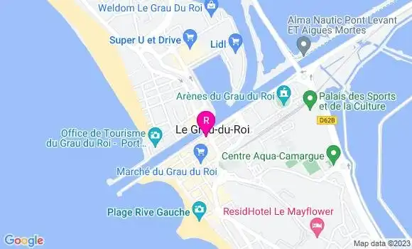 Localisation Crêperie La Creperie du Grau du Roi