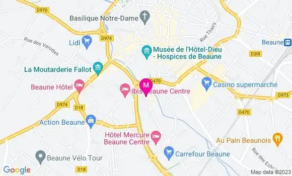 Localisation Pizzeria Le Caveau Saint Jacques