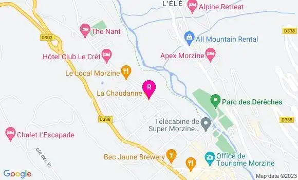 Localisation Restaurant  La Chaudanne