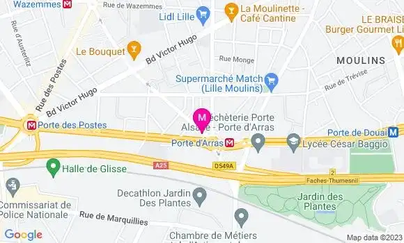 Localisation Restaurant Bar Café du Metro