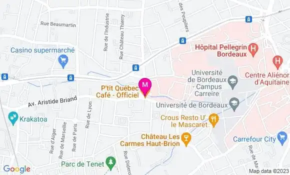 Localisation Restaurant  P