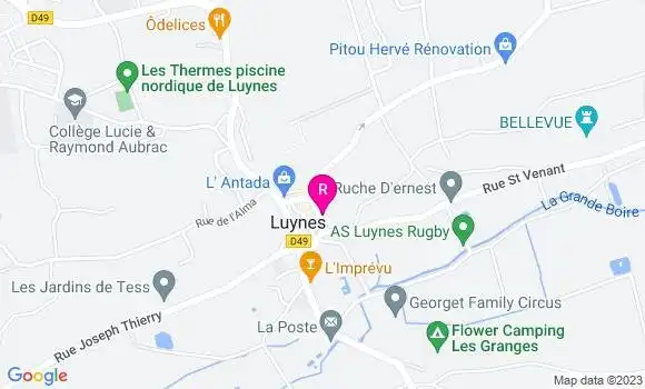 Localisation Restaurant  Le Xii Douze