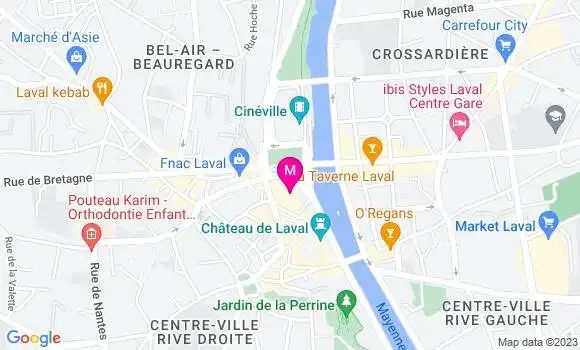 Localisation Restaurant  Le Sevigné