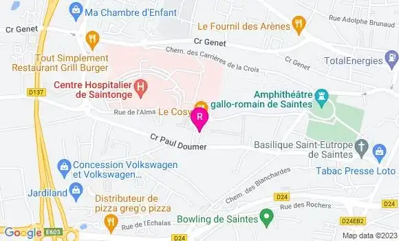 Localisation Restaurant  Le Cosy