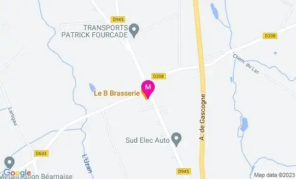 Localisation Brasserie Le Relai du Pont Long