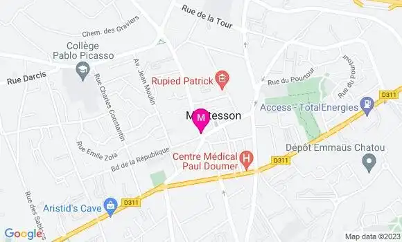Localisation Restaurant  Le Montesson