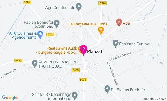 Localisation Pizzeria Le Pitigliano