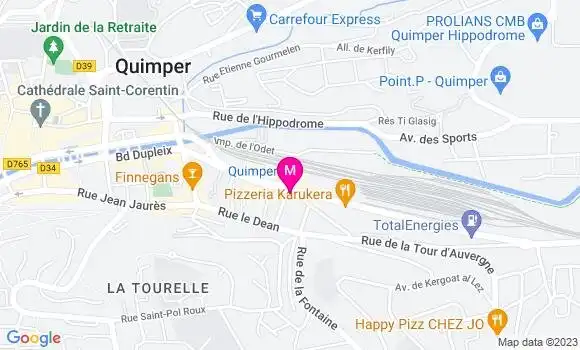 Localisation Crêperie de la Gare