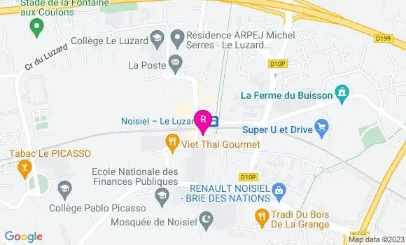 Localisation Restaurant Asiatique Villa de Noisiel