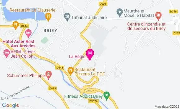 Localisation Restaurant  La Régie