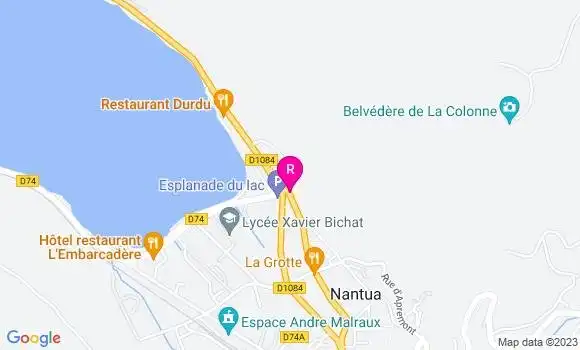 Localisation Restaurant Turc Resto du Lac