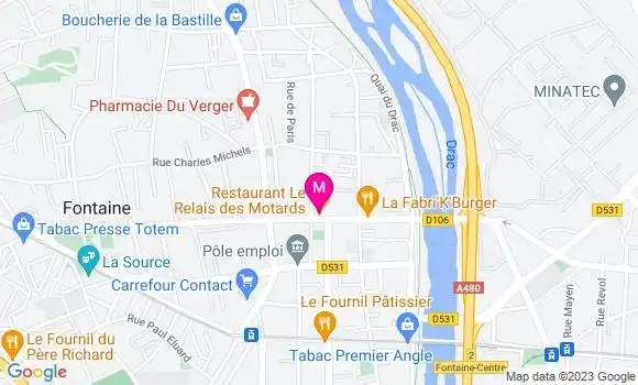 Localisation Restaurant Italien Le Relais des Motards
