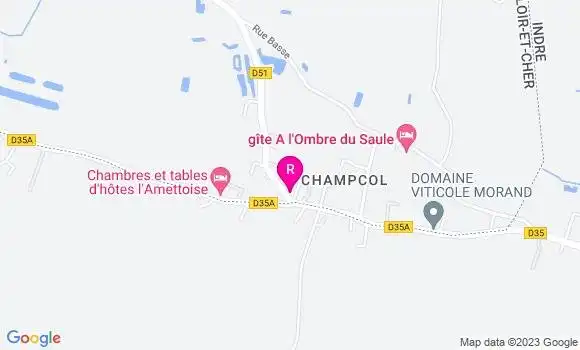 Localisation Restaurant Bar Le Champcol