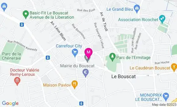 Localisation Bistrot Le Bistro du 20