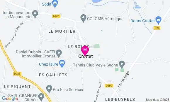 Localisation Restaurant  La Villa Bressane