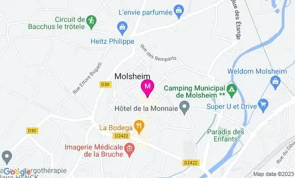 Localisation Restaurant  A la Ville de Paris