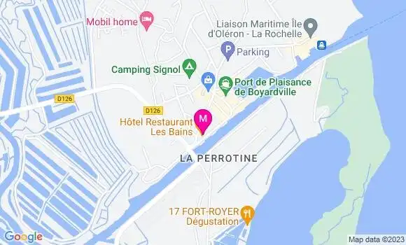 Localisation Restaurant Hôtel Les Bains