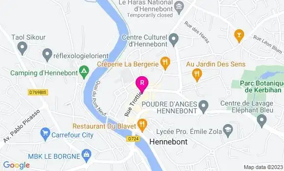 Localisation La Crêperie des Deux Tours