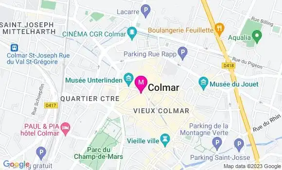 Localisation Brasserie du Musée