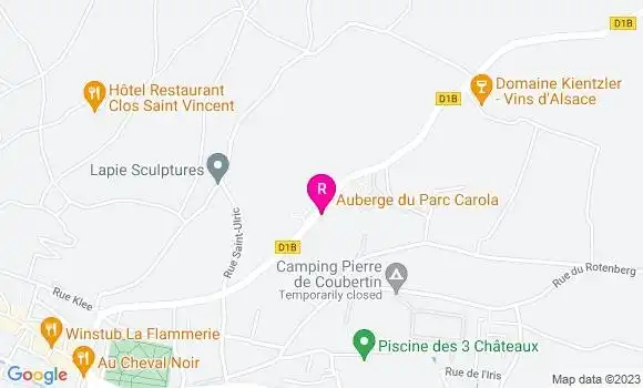 Localisation Auberge du Parc Carola