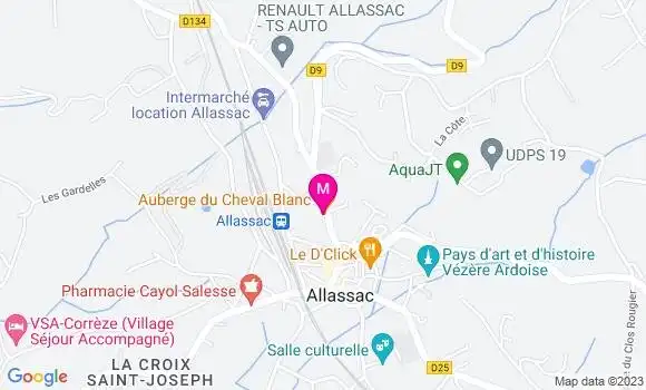 Localisation Auberge du Cheval Blanc