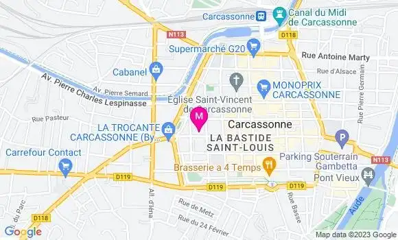 Localisation Restaurant  Le 104
