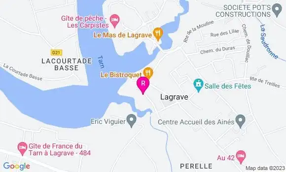 Localisation Restaurant  La Table de Marie