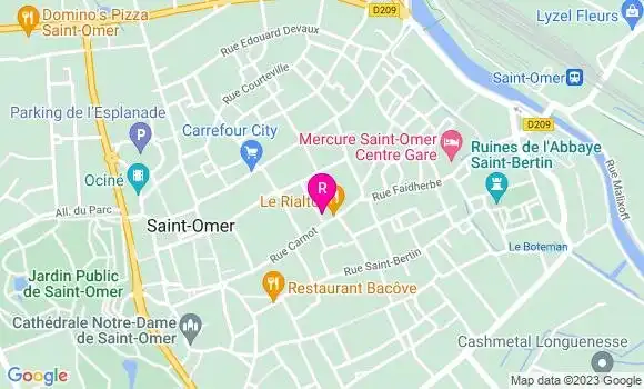 Localisation Restaurant Italien Le Rialto