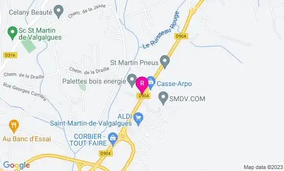 Localisation Restaurant  Le 613