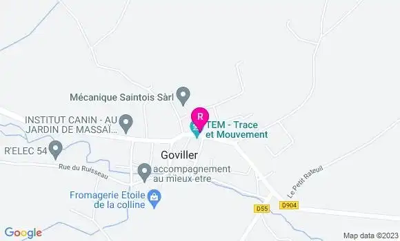Localisation Auberge la Lorraine Perdue