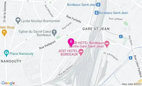 Localisation Brasserie Les Ateliers