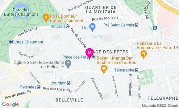 Localisation Bistrot du Marche