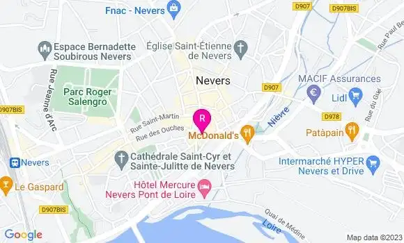 Localisation Restaurant  La Route de la Soif