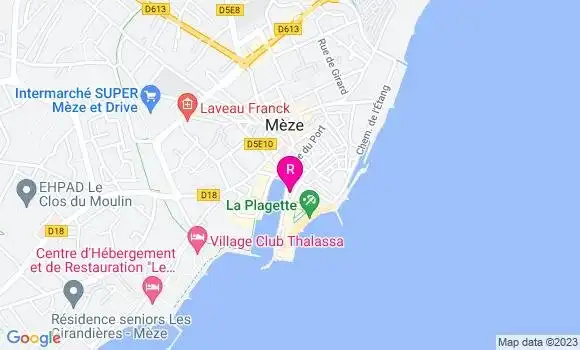 Localisation Restaurant  La Rive Gauche