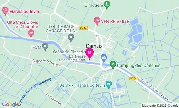 Localisation Crêperie La Récré