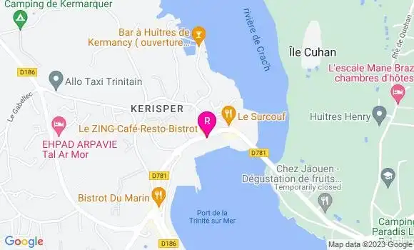 Localisation Bistrot Le Zing Café