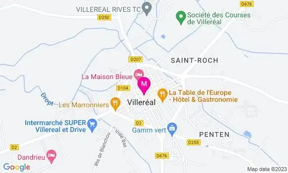 Localisation Restaurant  Le Moderne