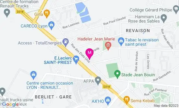 Localisation Restaurant  Pizza Lands