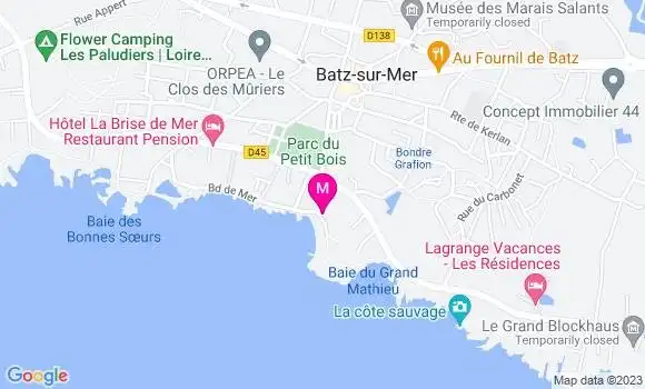 Localisation Restaurant  Café de la Plage