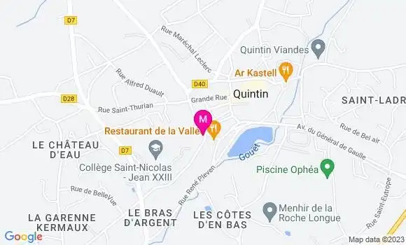 Localisation Restaurant  Le Commerce